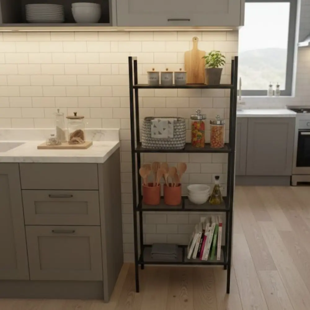 Mueble Organizador Estanteria Multiuso De 4 Niveles 60cm - Imagen 5