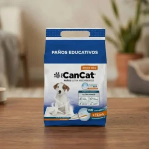 Paños Educativos Mascotas Ultra Absorbentes Cancat 60x40 100 Unidades