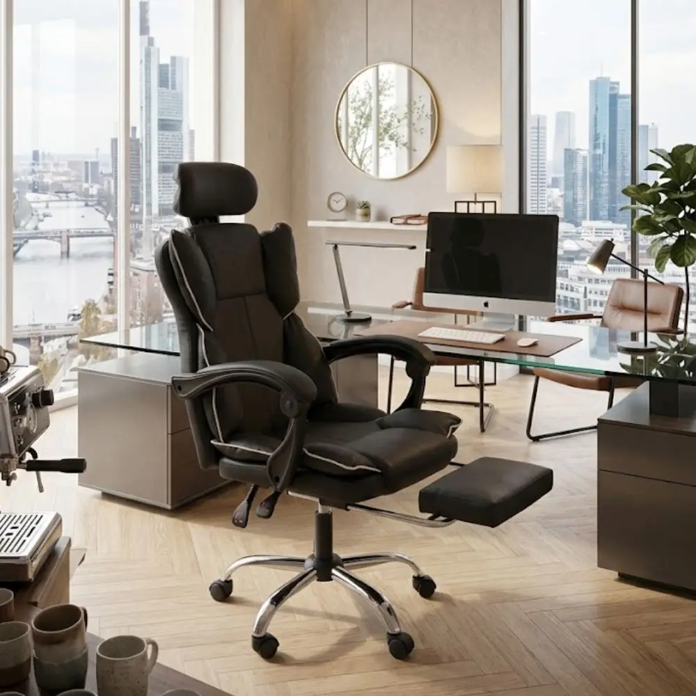 Sillón Ejecutivo Reclinable Ergonómica Premium Para Oficina