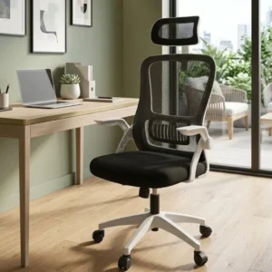 Silla De Oficina Dbm Tapizado Mesh Negro Altura Regulable