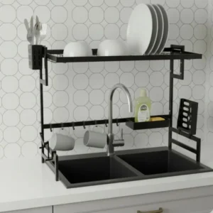 Escurridor Para Bacha De 85cm 1 Nivel - Negro