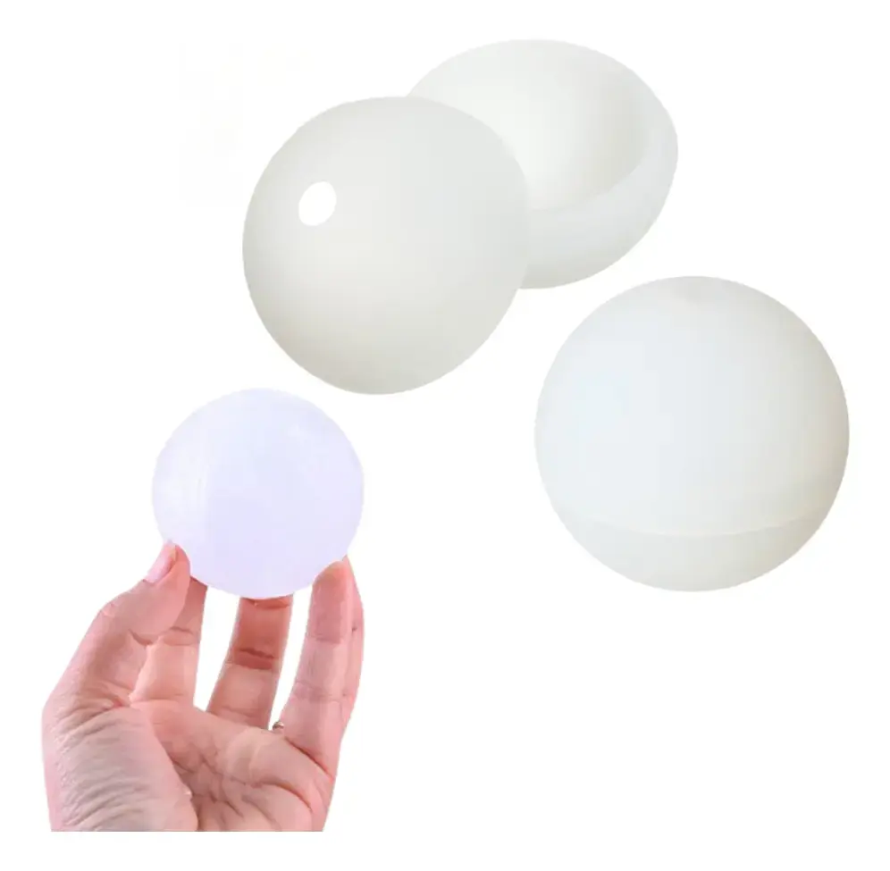 Molde De Silicona Color Blanco Para Esferas De Hielo de 6 cm - Image 8