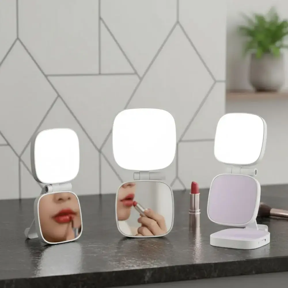Luz Led Selfie Magnetica Portatil Para Celular Con Espejo - Image 2