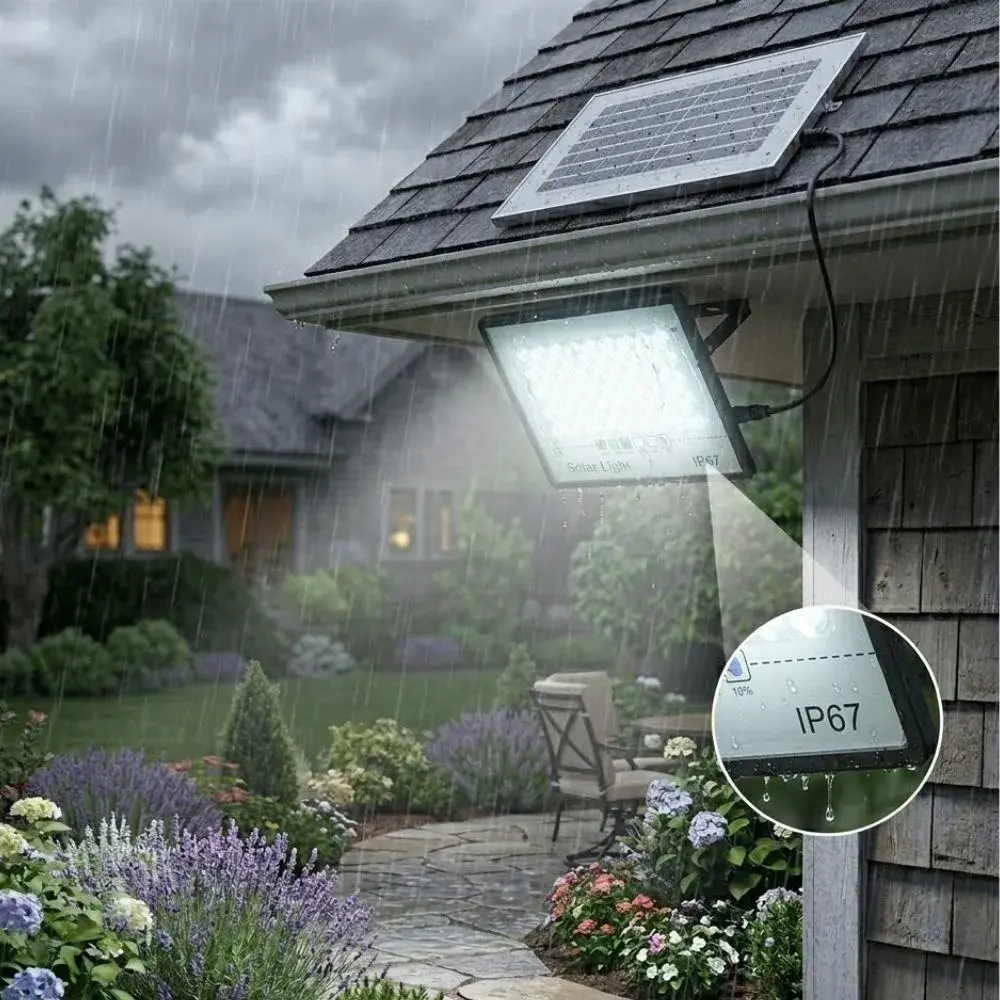 Reflector Solar 200w Led Para Exterior Con Control Remoto - Image 5