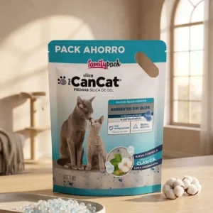 Piedras Para Gatos Sílica Gel Clásica Cancat 7.6 Lts Family Pack