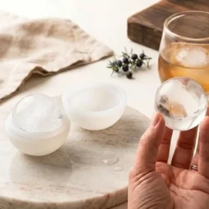Molde De Silicona Color Blanco Para Esferas De Hielo de 6 cm