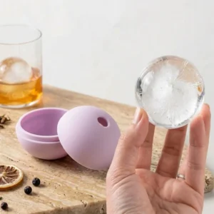 Molde De Silicona Color Lila Para Esferas De Hielo de 6 cm