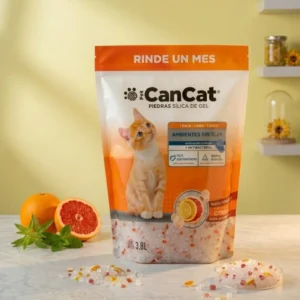 Piedras Para Gatos Sílica De Gel Citrico Cancat 3.8lt