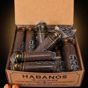EL CUBANO - Habanos Premium Artesanales De Chocolate Rellenos con Pasta de Avellanas