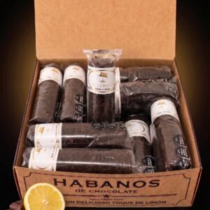 EL CUBANO - Habanos Premium Artesanales De Chocolate Rellenos con Pasta de Limón