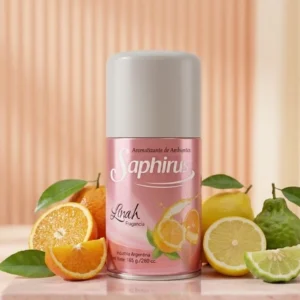 Aromatizante Saphirus Aerosol - Fragancia Linah 280cc