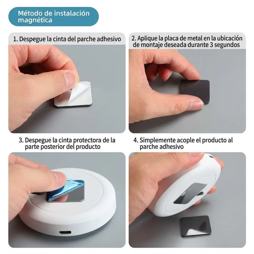 Lampara Led Nocturna Con Sensor Movimiento Recargable Usb - Imagen 3