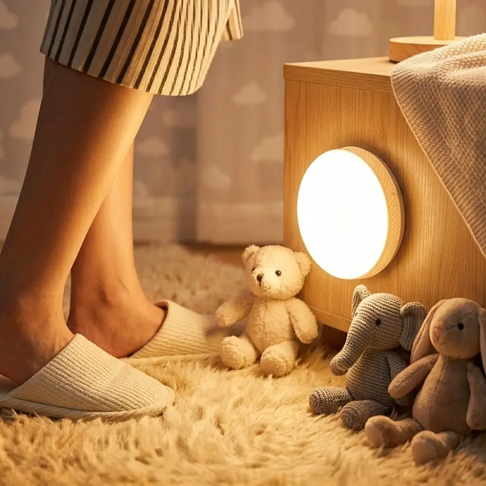 Lampara Led Nocturna Con Sensor Movimiento Recargable Usb - Imagen 4