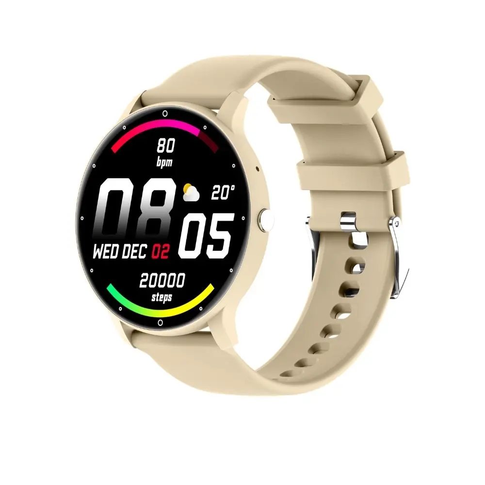 Reloj Inteligente con Llamadas Bluetooth y Control de Salud Color Beige
