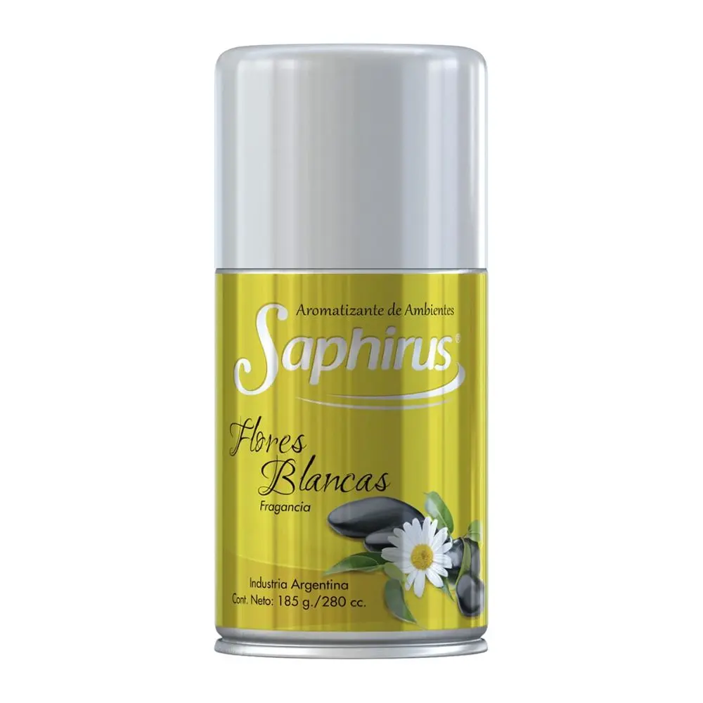 Aromatizador Textil Saphirus  Fragancia - Flores Blancas 280cc