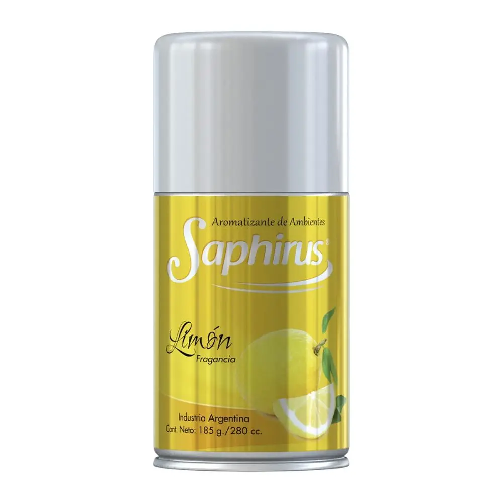Aromatizante Saphirus Aerosol - Fragancia Limon 280cc