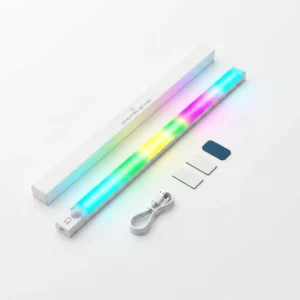 Luz Led 50cm Rgb Con Sensor De Movimiento Recargable