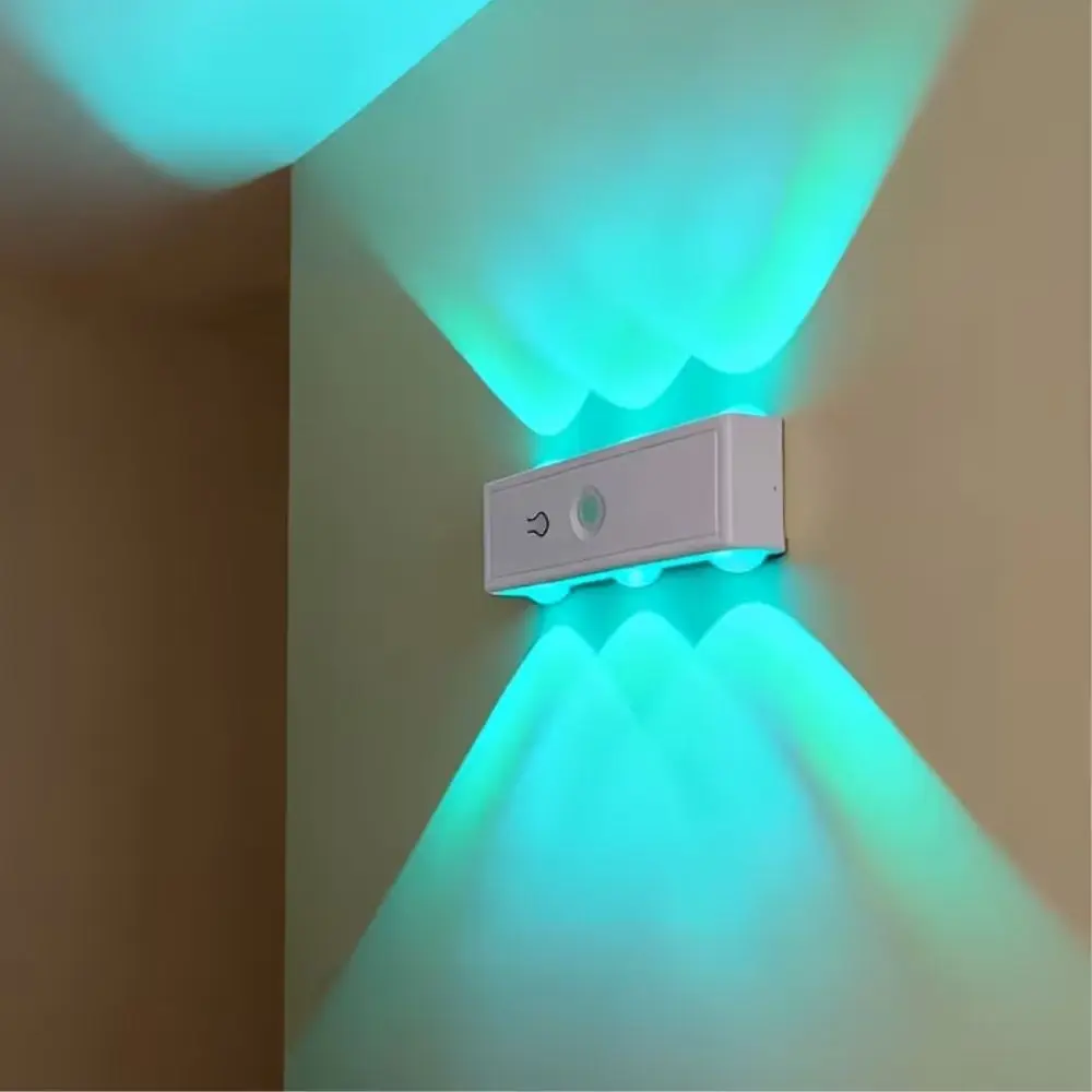 Luz Led De Colores Con Sensor Movimiento Recargable Rgb
