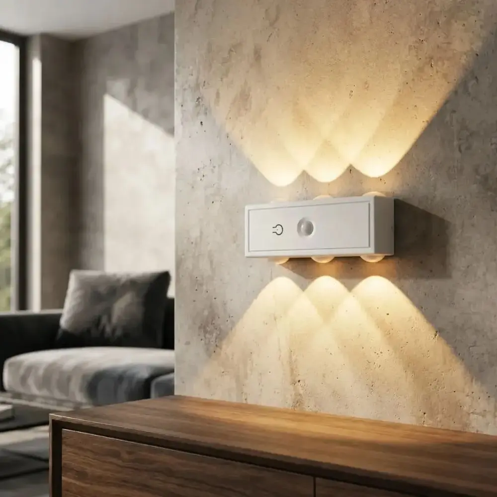 Luz Led Con Sensor Movimiento Recargable Fría - Neutra - Cálida